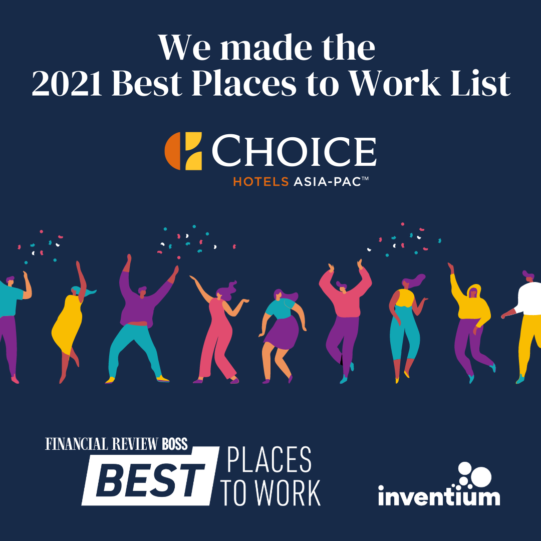 Choice Hotels Asia-Pac Has Been Named on the 2021 AFR BOSS Best Places