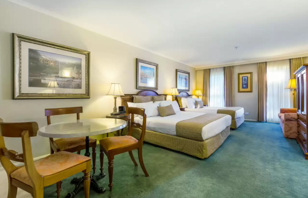 Quality Hotel Canterbury International classic styled hotel room.